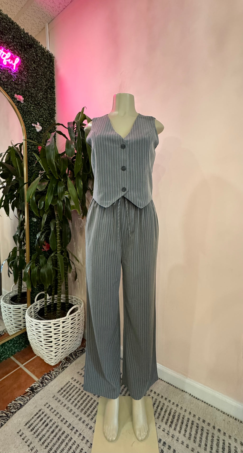 Luna Stripe Vest Top
