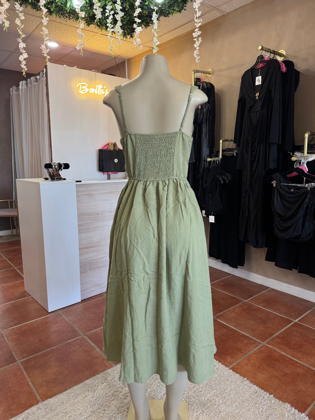 Eleanor Corset Midi Dress