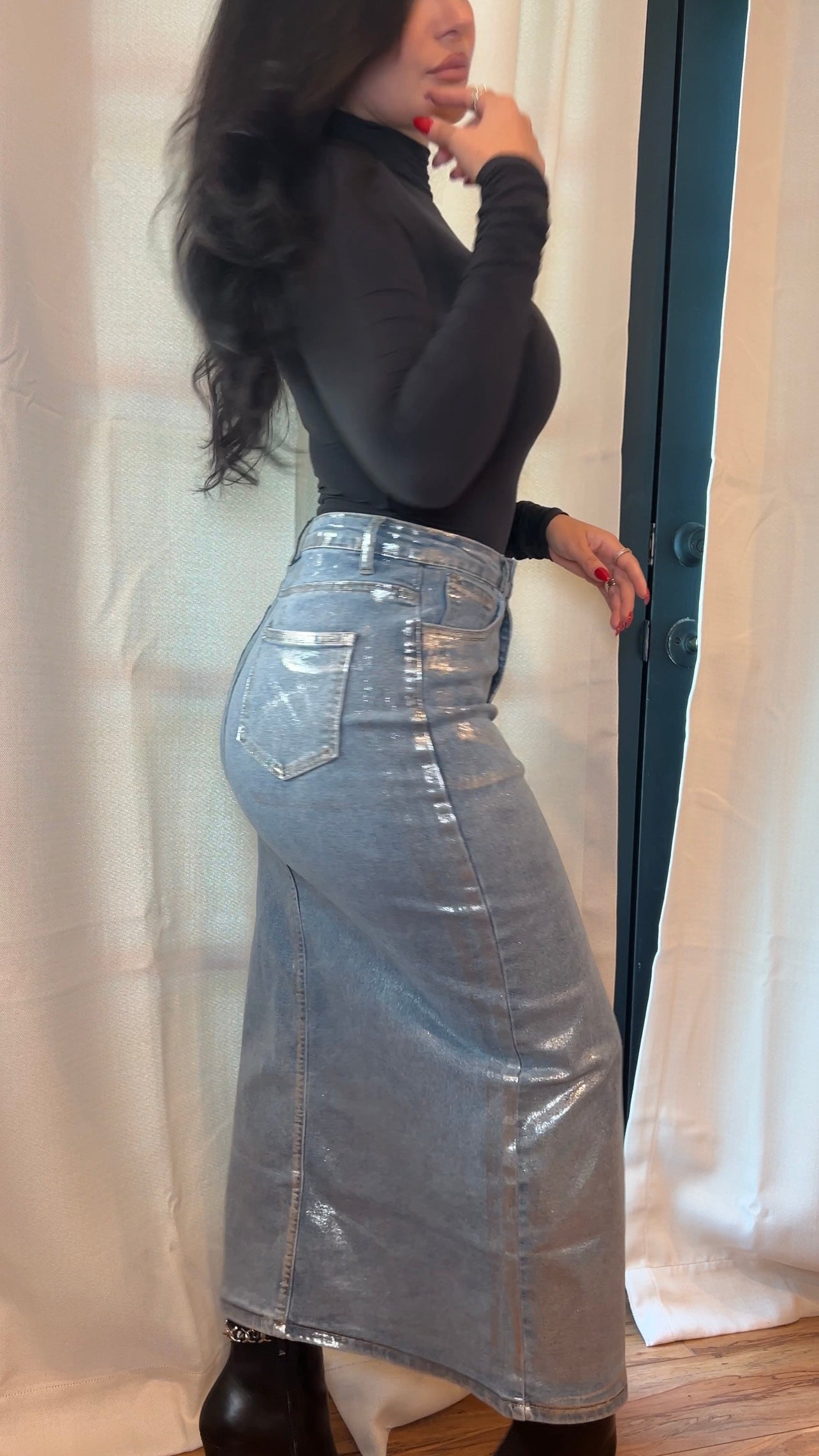 Genesis Metallic Skirt