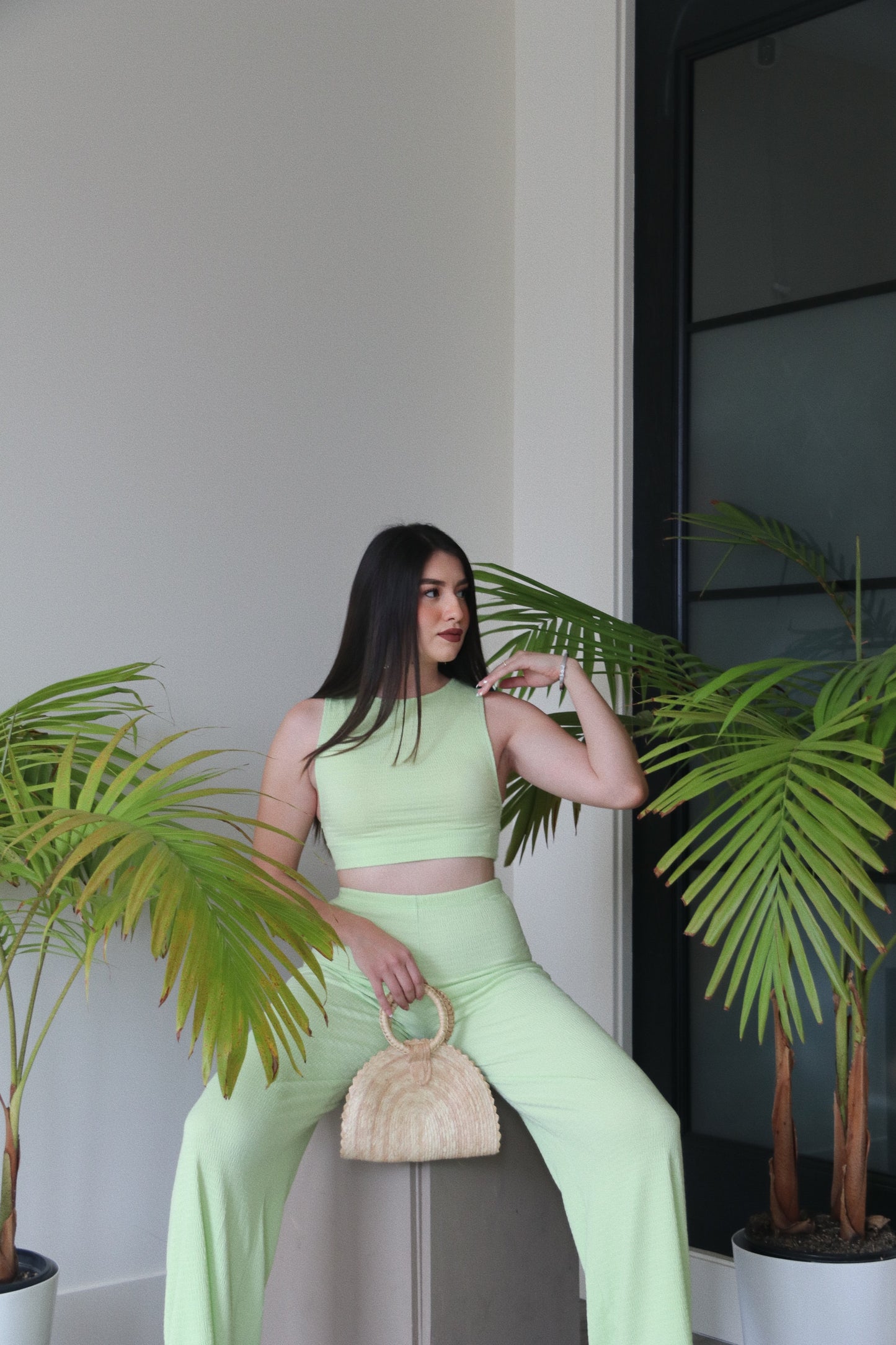 Lime Green Two Piece Set