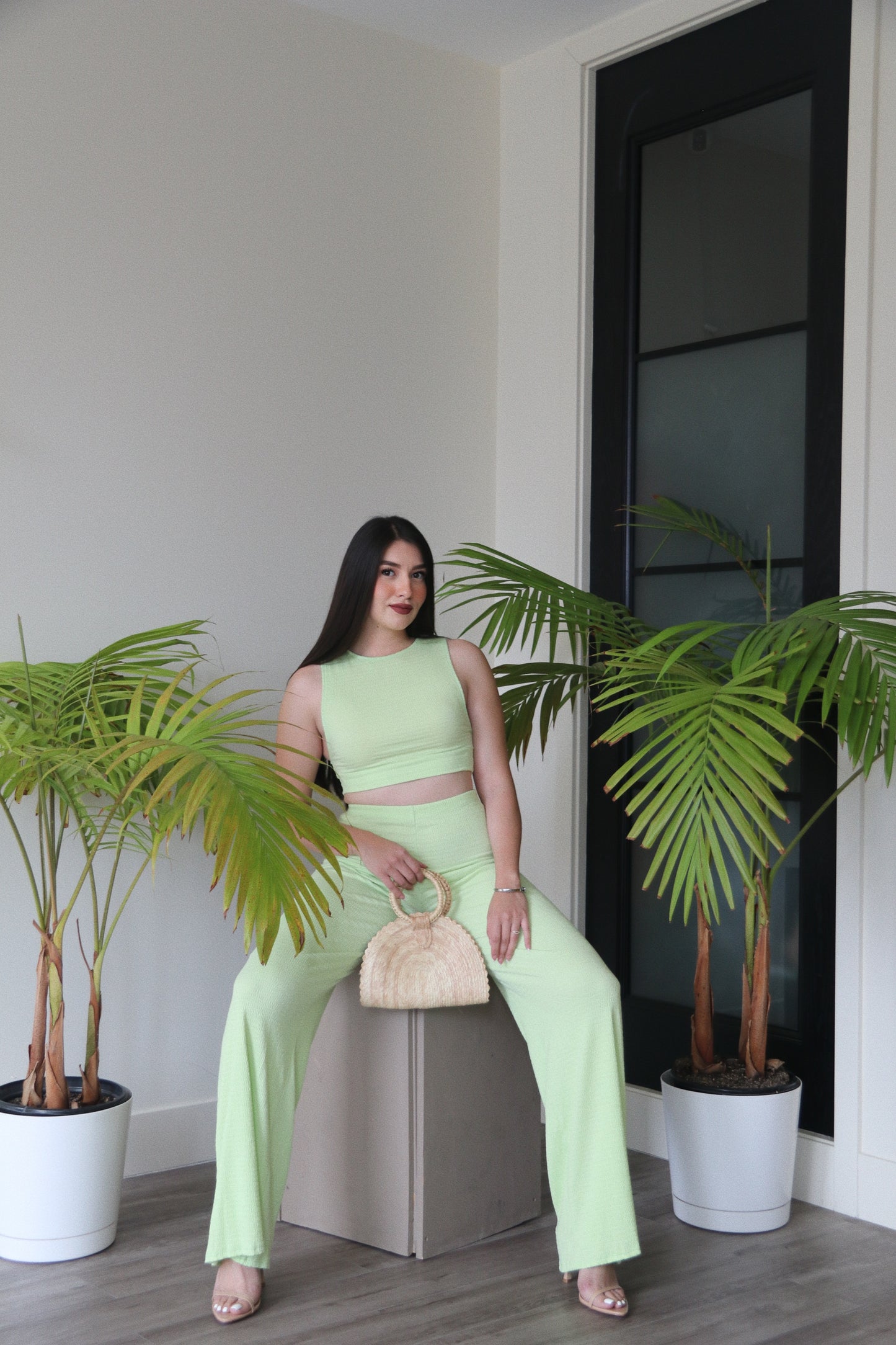 Lime Green Two Piece Set